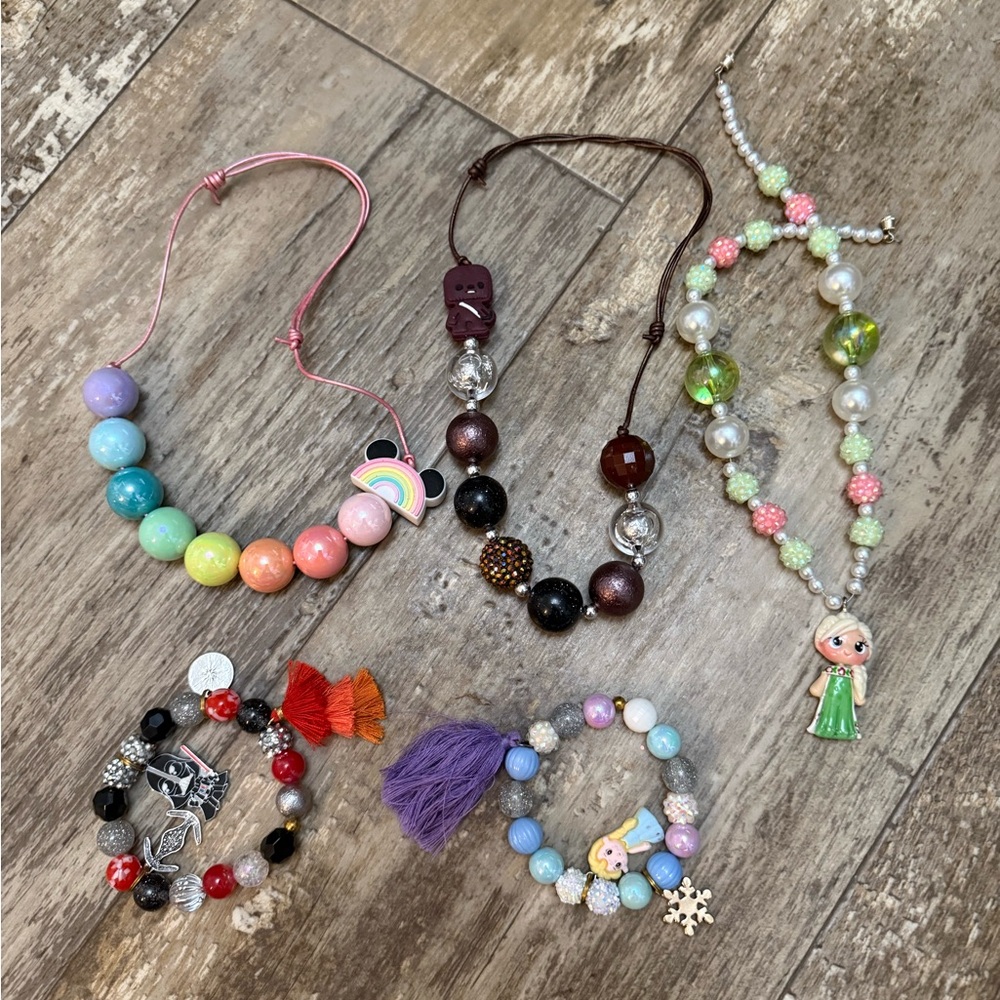 Small shop bubble necklaces and bracelets
